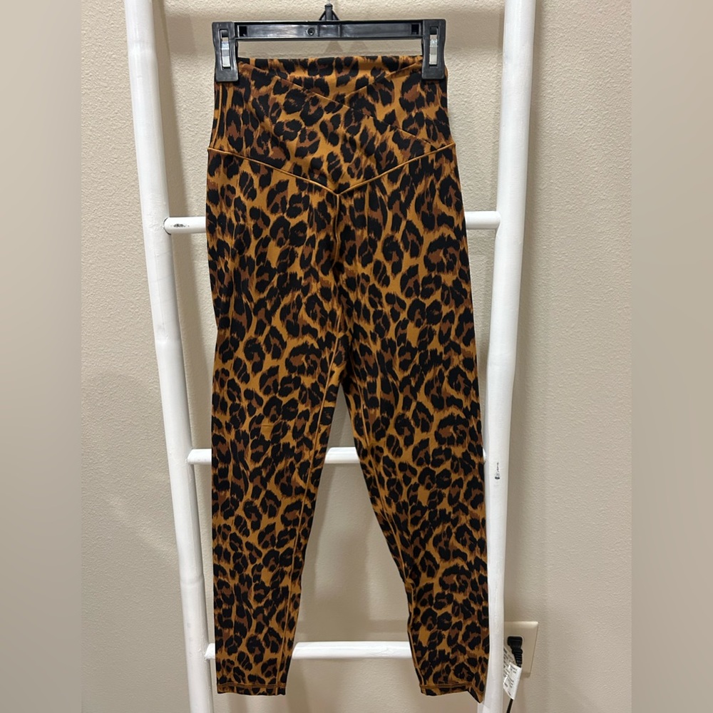 Offline By Aerie Crossover Leopard Print Leggings
